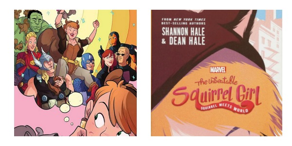 Squirrel Girl adaptations - side-by-side covers