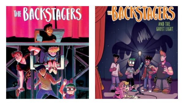 The Backstagers adaptations side-by-side covers