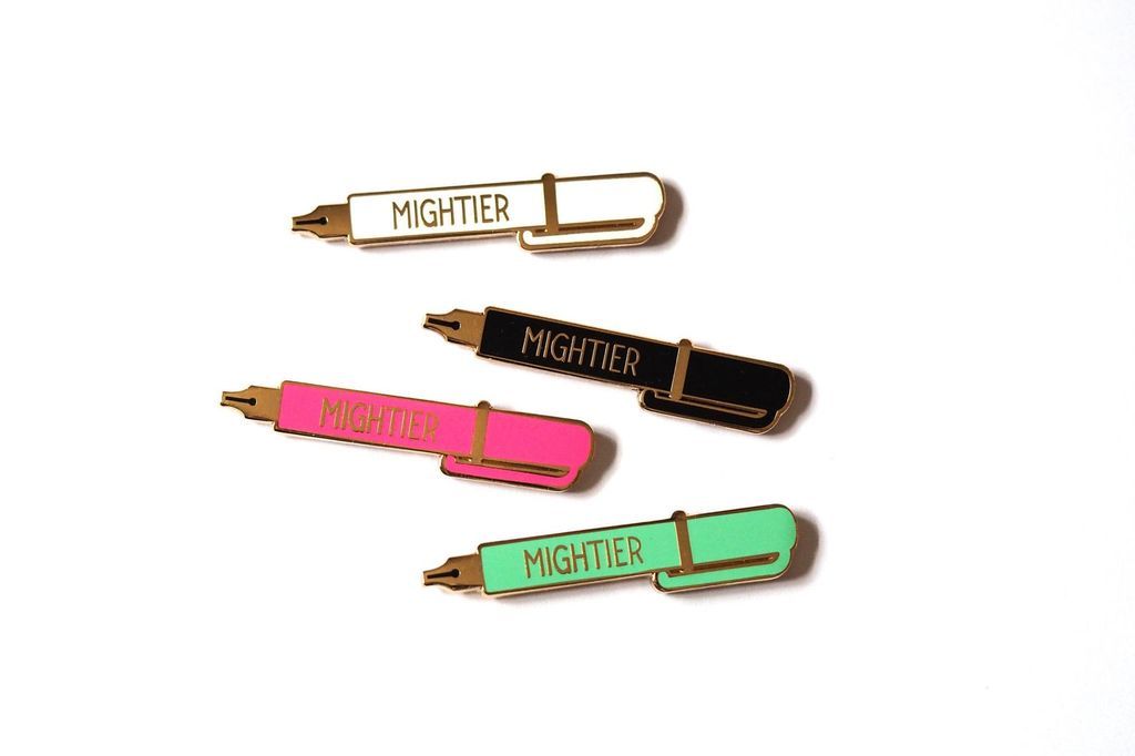 Write On With These Enamel Pins for Writers - 19