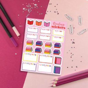 Reading Planner stickers