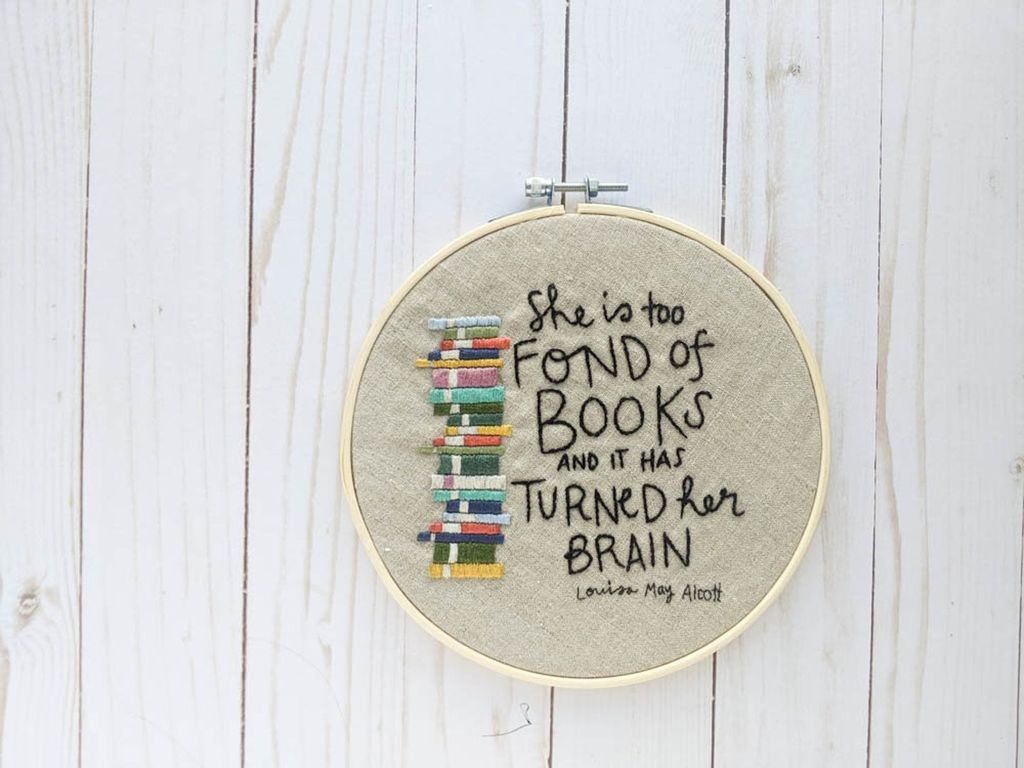 Loops On Hoops  Literary Cross Stitch and Embroidery - 77