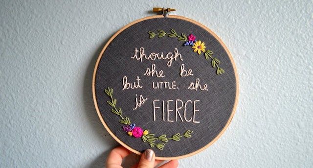 Loops On Hoops: Literary Cross Stitch and Embroidery