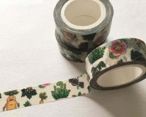 washi tape with magical plants