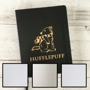 Hufflepuff badger notebook from Etsy