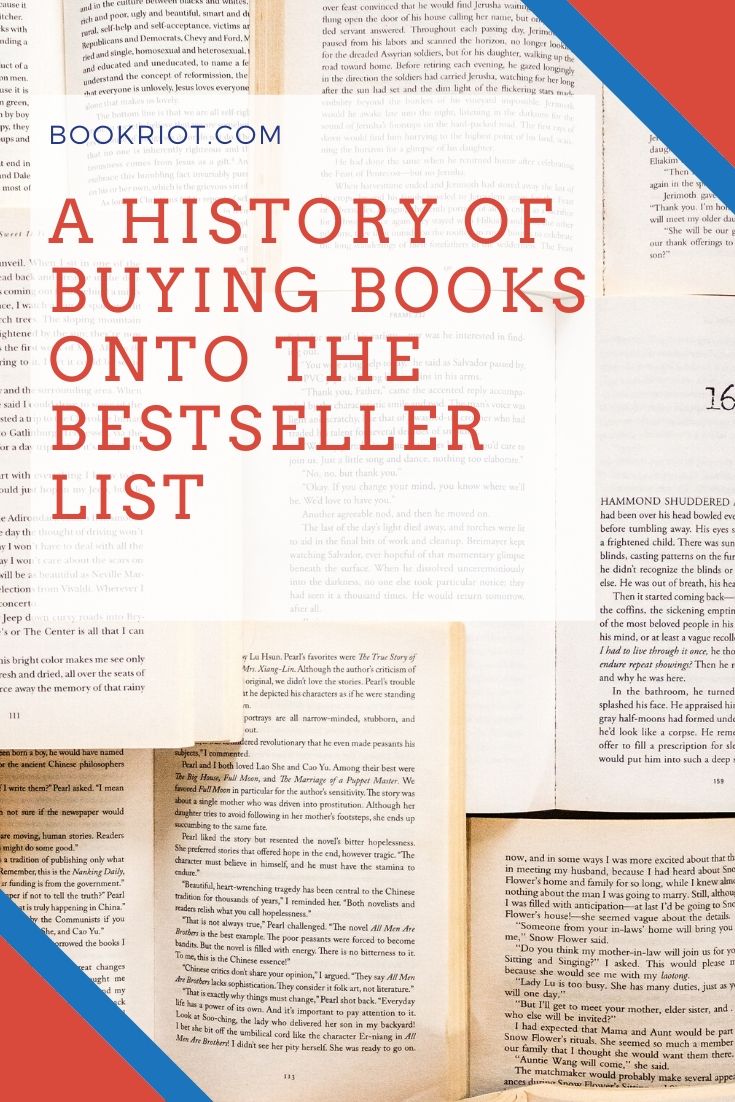 A History of Buying Books Onto the Bestseller List