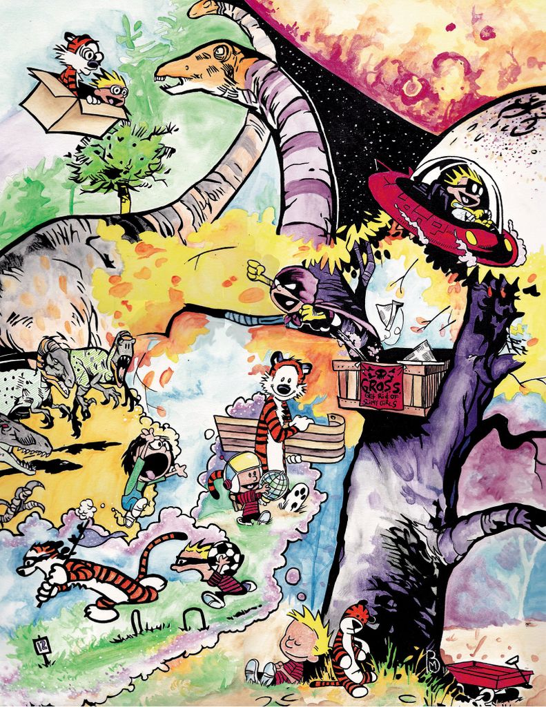 Calvin and Hobbes imagination print