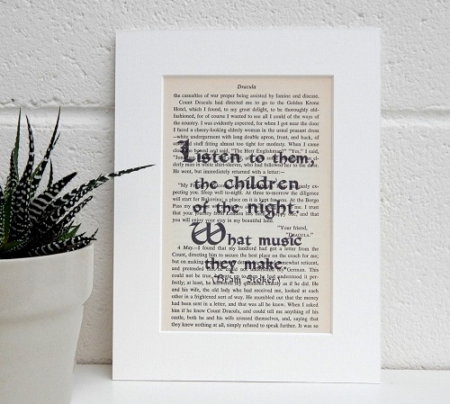 children of the night quote print dracula themed gifts