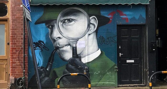 Sherlock Holmes graffiti