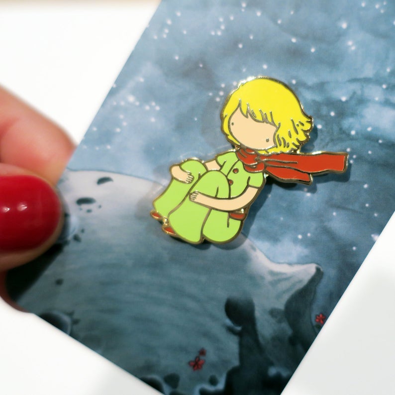 Little Prince pin from Etsy https://www.etsy.com/listing/662001298/little-prince-enamel-pin?ga_order=most_relevant&ga_search_type=all&ga_view_type=gallery&ga_search_query=children%26%2339%3Bs+book+pin&ref=sr_gallery-1-47&organic_search_click=1