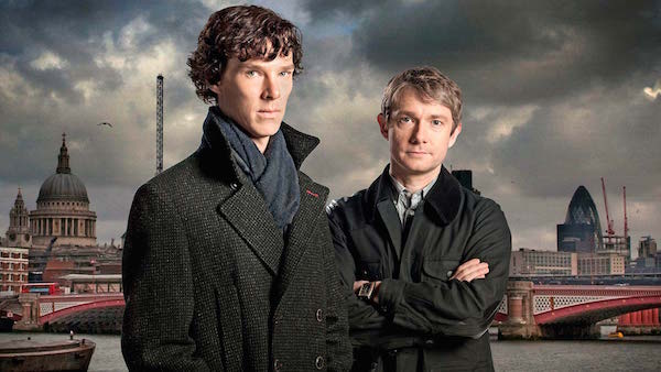 Benedict Cumberbatch and Martin Freeman in a promotional still for Sherlock. Image source: http://www.bbcamerica.com/shows/sherlock/where-to-watch
