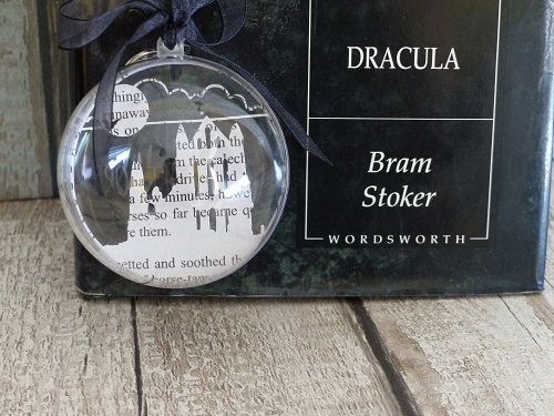 paper silhouette ornament whitby abbey dracula themed gifts