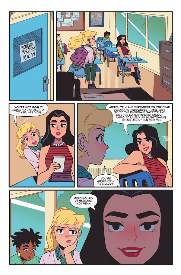Betty and Veronica talk, With permission of Archie Comics
