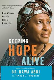Cover of Keeping Hope Alive Book by Somali Writer and Doctor Hawa Abdi