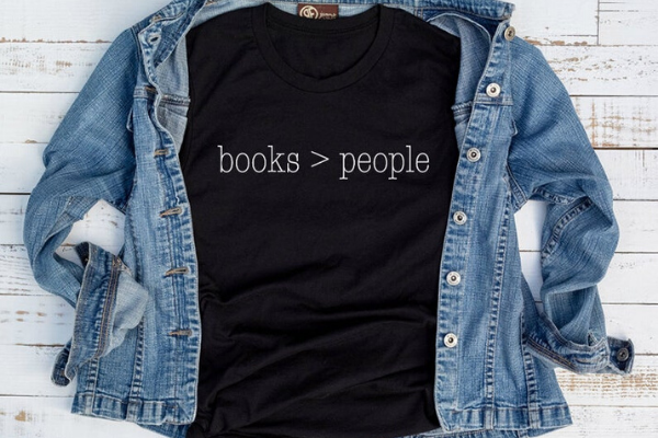 Books > People Shirt from Etsy Finds for Bookish Introverts | bookriot.com