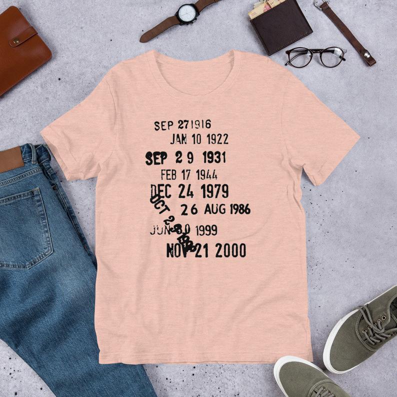 Custom vintage library card shirt