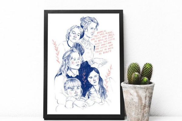 Little Women (2020) Print from All The LITTLE WOMEN Etsy Finds | bookriot.com