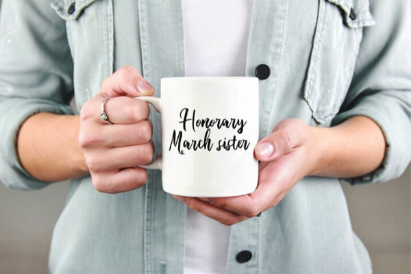 Honorary March Sister mug from All The LITTLE WOMEN Etsy Finds | bookriot.com