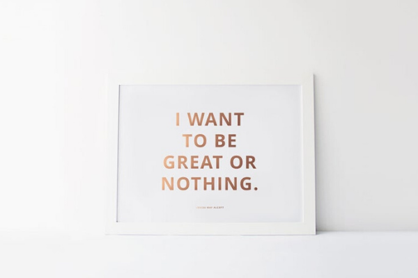 I Want To Be Great Print from All The LITTLE WOMEN Etsy Finds | bookriot.com