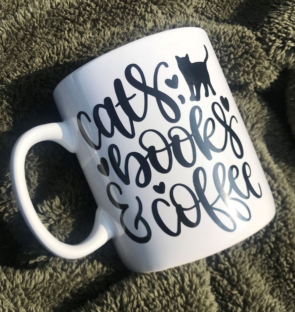 15 Lovely Mugs with Books and Cats on  Em - 50