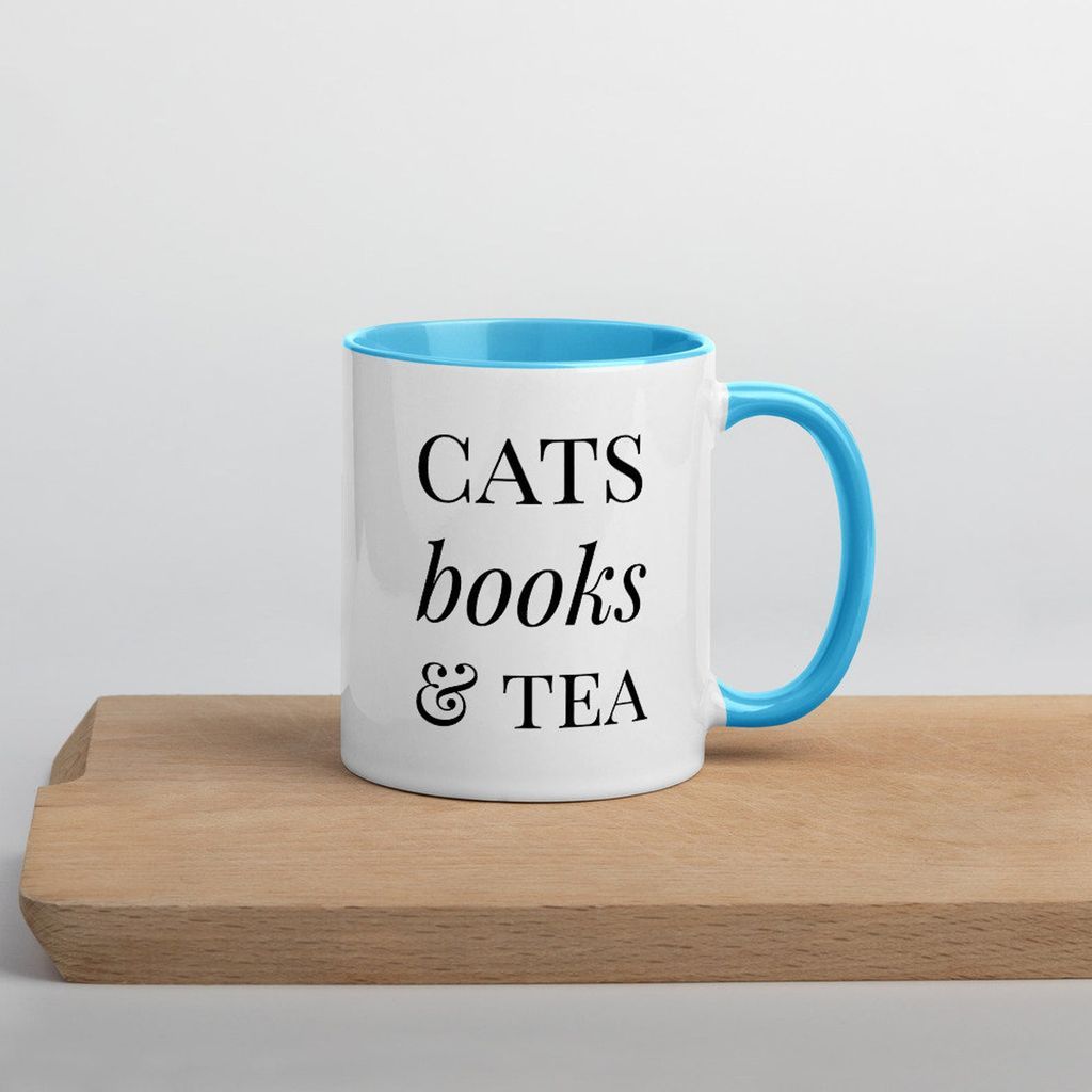 15 Lovely Mugs with Books and Cats on  Em - 32