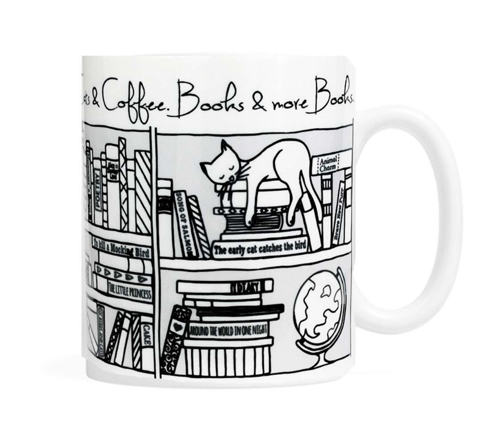 15 Lovely Mugs with Books and Cats on  Em - 79