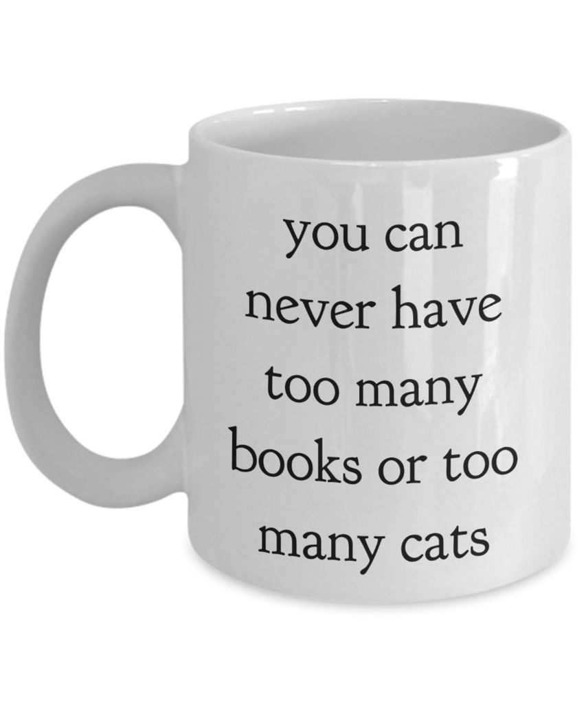 15 Lovely Mugs with Books and Cats on  Em - 13