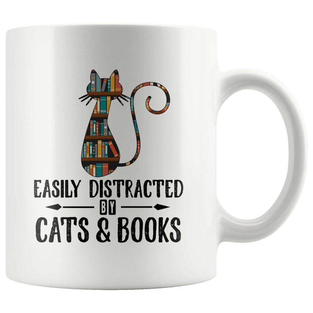 15 Lovely Mugs with Books and Cats on  Em - 61