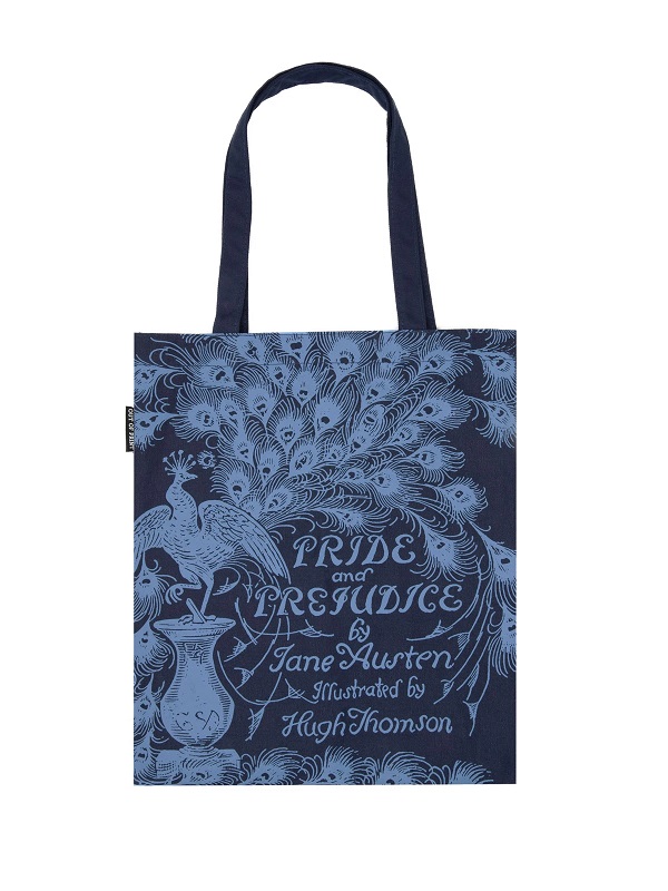 Pride and Prejudice tote bag | https://outofprint.com/collections/jane-austen/products/pride-and-prejudice-tote-bag