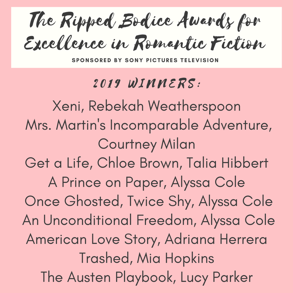 The Ripped Bodice Awards for Excellence in Romantic Fiction Announced - 93