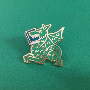 Reading Dragon Pin