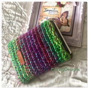 crochet book sleeve + bag pattern