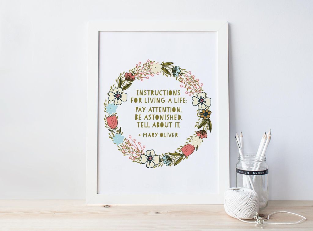 Mary Oliver Prints To Bring Nature  Healing  and Inspiration To Your Home - 38