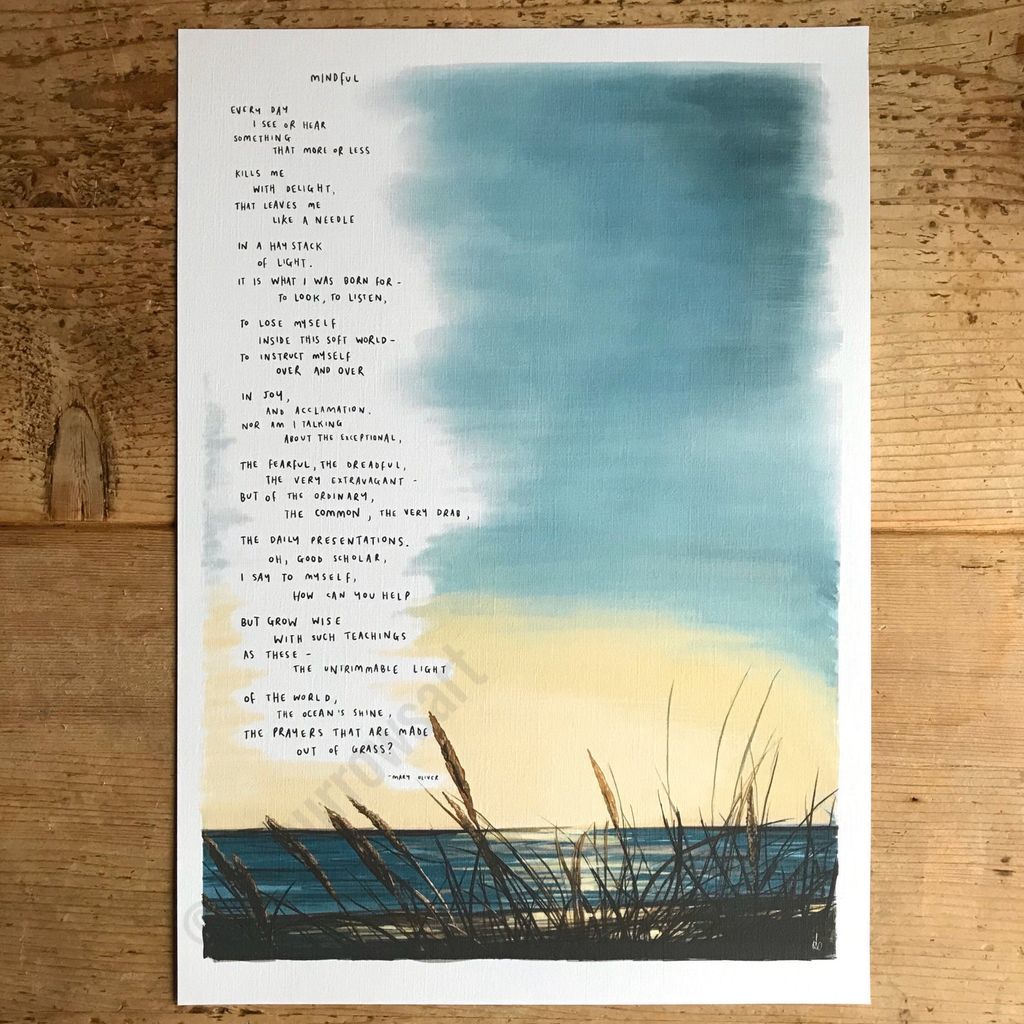 Mary Oliver Prints To Bring Nature  Healing  and Inspiration To Your Home - 94