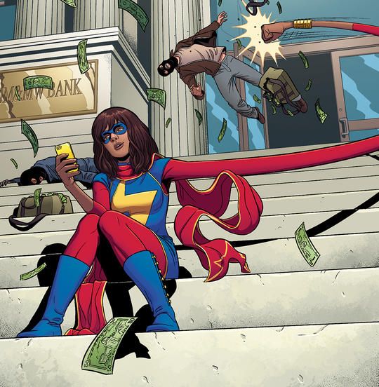 Ms. Marvel comic panel