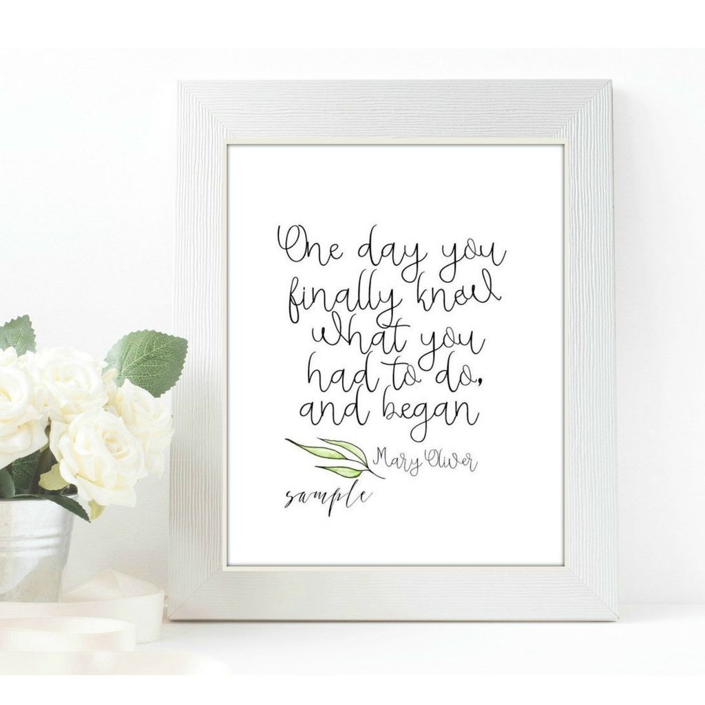 Mary Oliver Prints To Bring Nature  Healing  and Inspiration To Your Home - 3