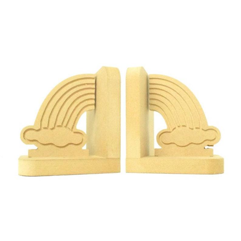 Rainbow Shaped wooden bookends