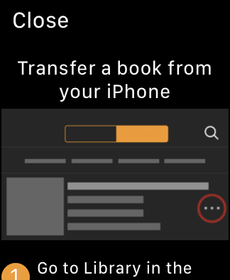 audible apple watch empty library