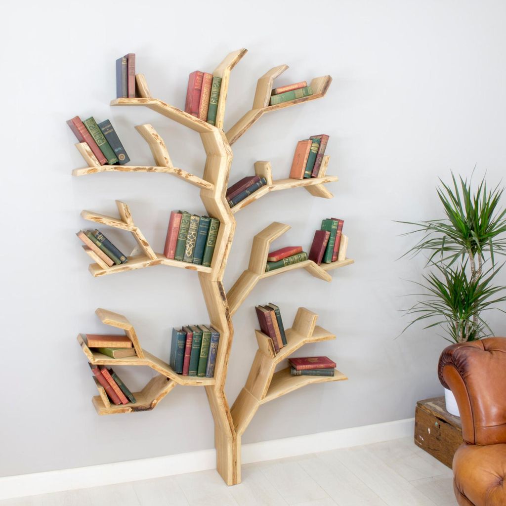 elm tree bookshelf