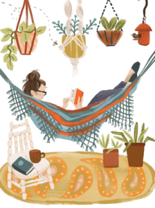 Hammock Reading Print