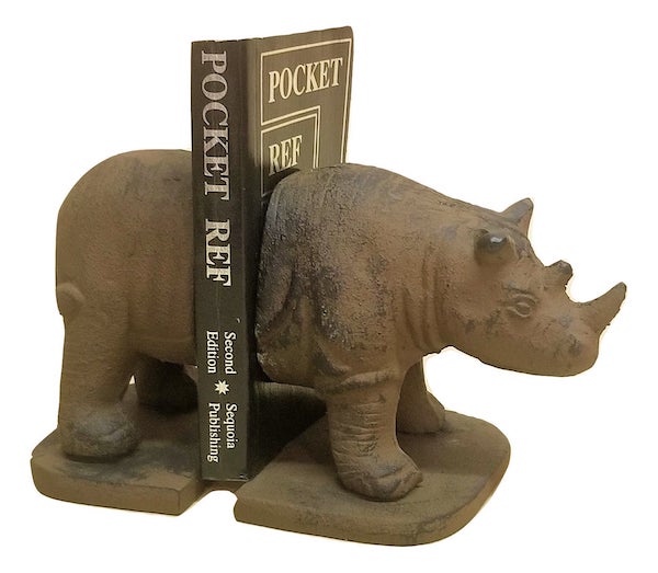 Cast iron rhinoceros. Image from Etsy shop.