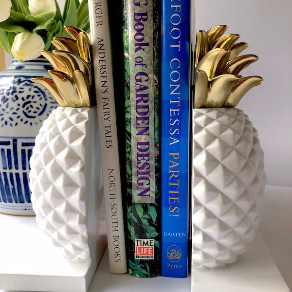 Pineapple bookend. Image from Etsy shop.