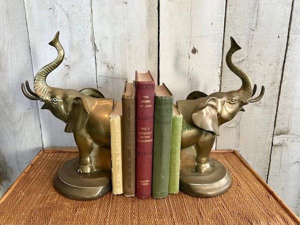 Solid brass elephants. Image from Etsy shop.