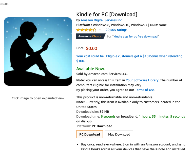 download kindle reader for mac