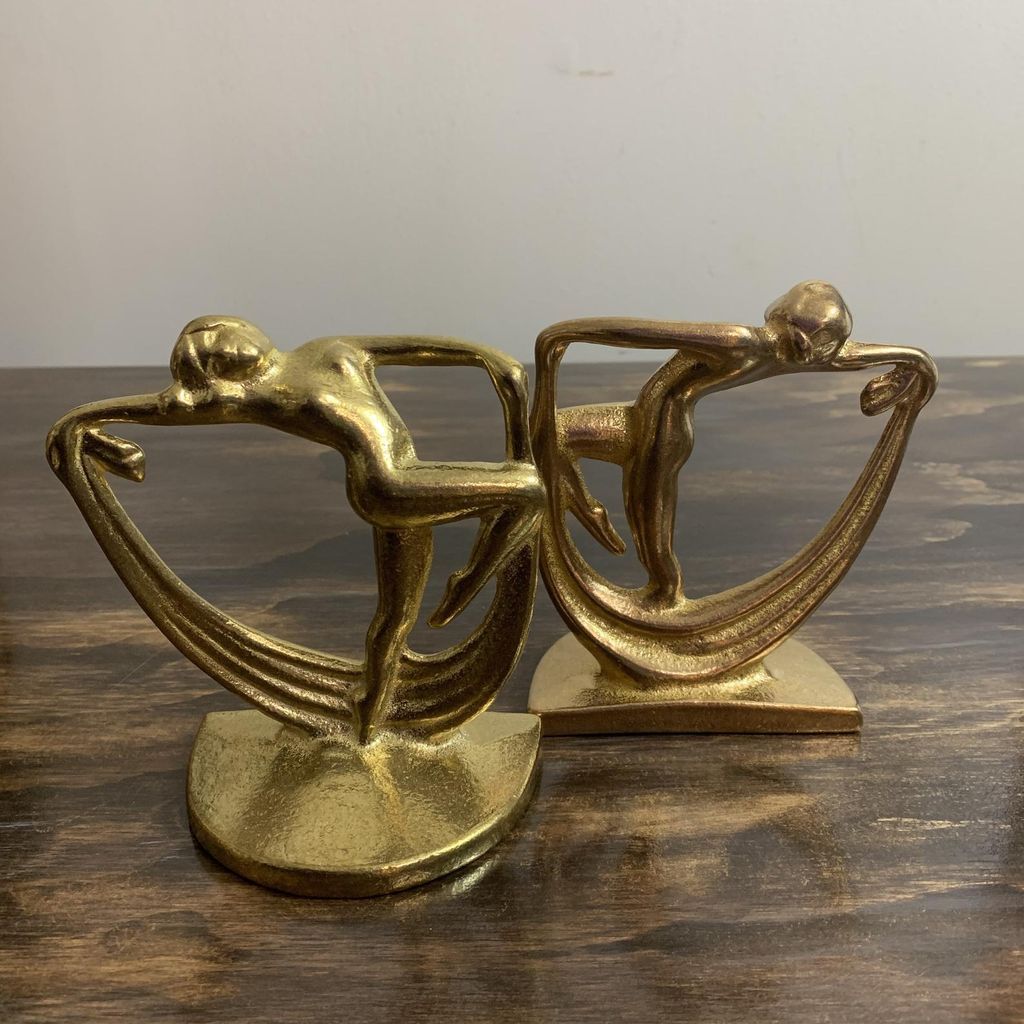 Hard and Heavy Brass Bookends For Your Shelves - 85