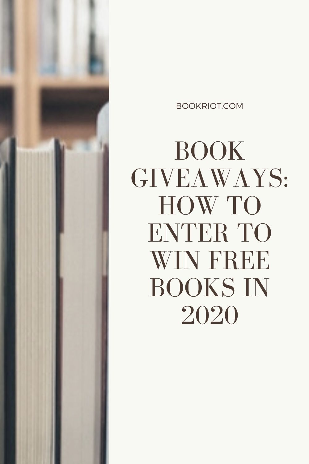 Book Giveaways: How To Enter to Win Free Books in 2020 | Book Riot