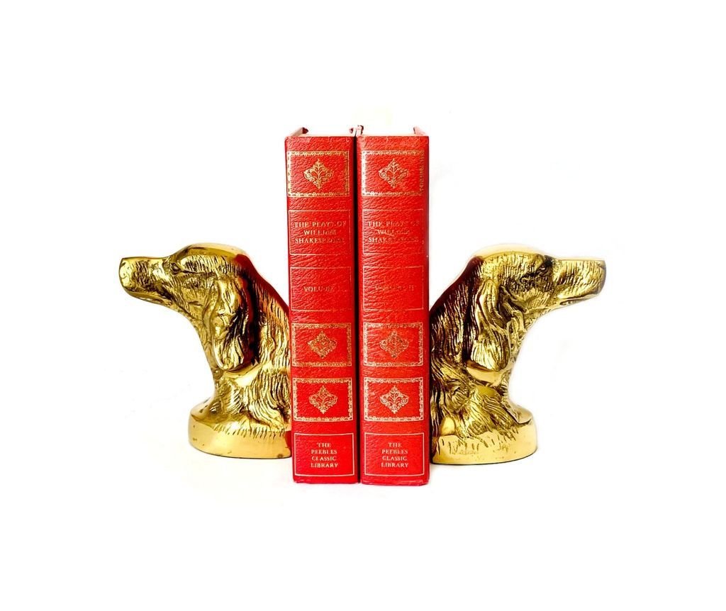 Hard and Heavy Brass Bookends For Your Shelves - 88