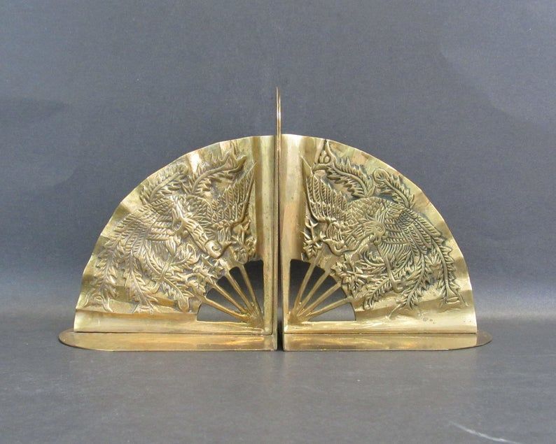 Hard and Heavy Brass Bookends For Your Shelves - 80