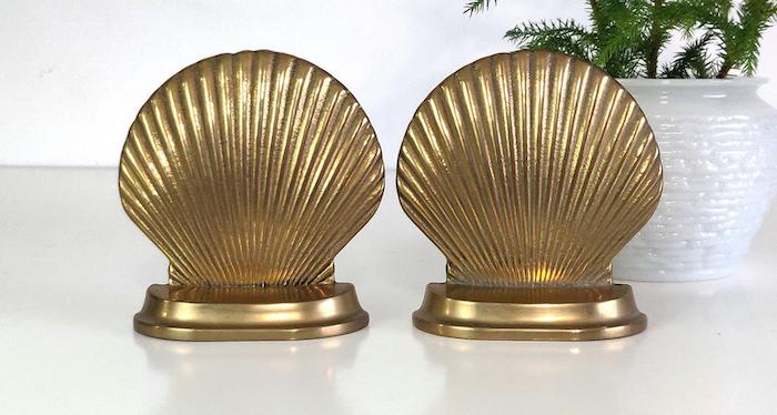 brass bookends brass bookends