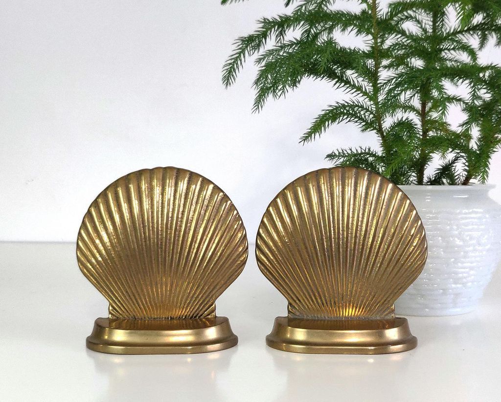 Hard and Heavy Brass Bookends For Your Shelves - 95