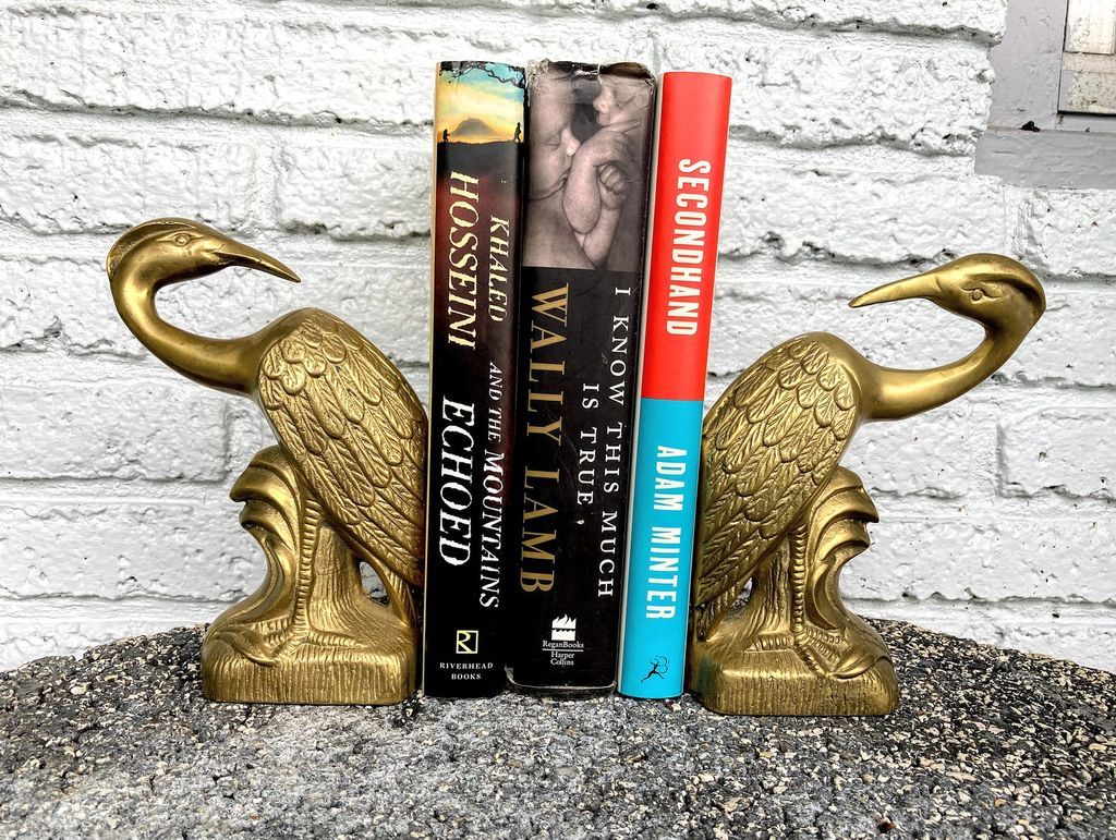 Hard and Heavy Brass Bookends For Your Shelves - 16